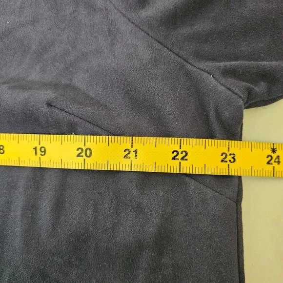 Soft Surroundings 1X Ambrosia Faux Suede‎ Tunic Dress Blue Studded Boho Casual - Picture 7 of 9